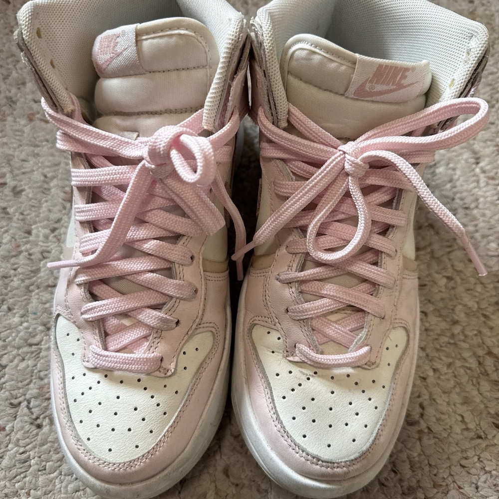 Nike dunk high up pink
